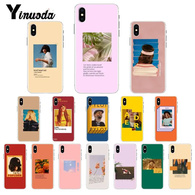 Yinuoda Новый Модный Цветной чехол для телефона iPhone 8 7 6 6S X XS MAX 5 5S SE XR 11 Pro Max | Мобильные