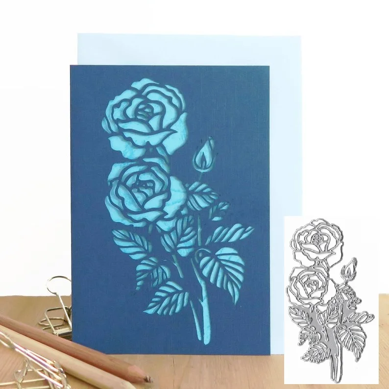 

Rose Flower Metal Cutting Dies Stencils for DIY Scrapbooking Photo Album Decorative Embossing Paper Cards Crafts Die