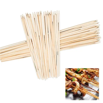 

90PCs/Set BBQ Accessories Bamboo Skewers Grill Shish Kabob Wood Sticks Barbecue BBQ Tools Churrasco Barbecue Grill Mats