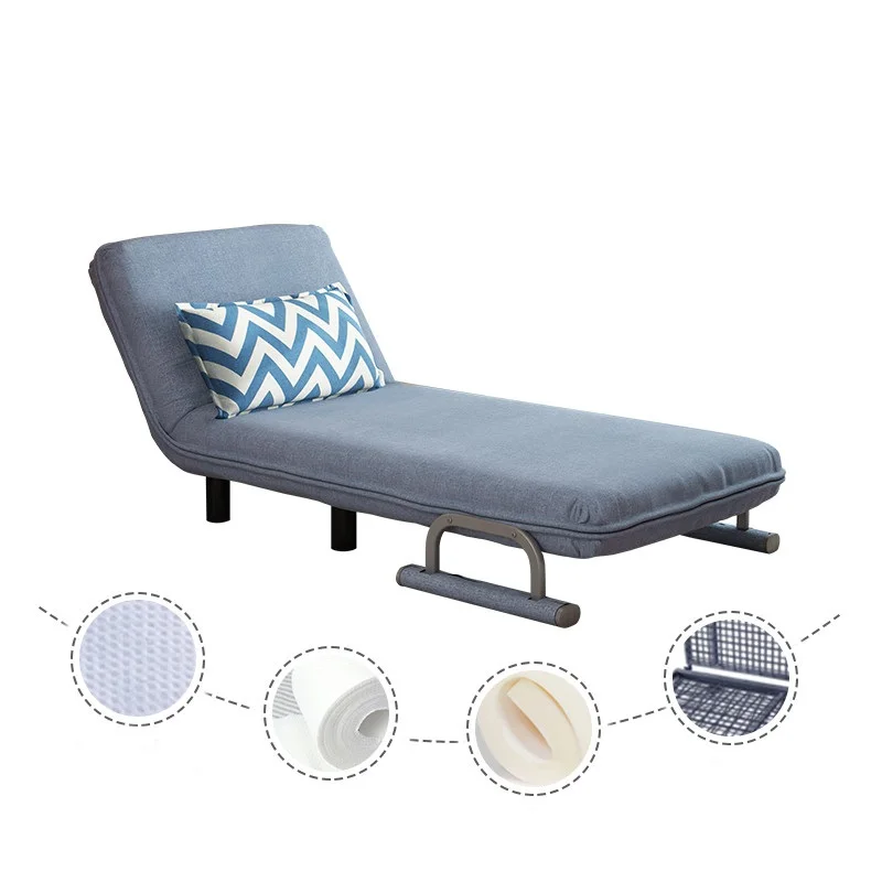 Convertible Sofa Bed Armchair Sleeper Leisure Recliner Fabric Breathable Lazy Sofas Living Room Lounge Single Chair