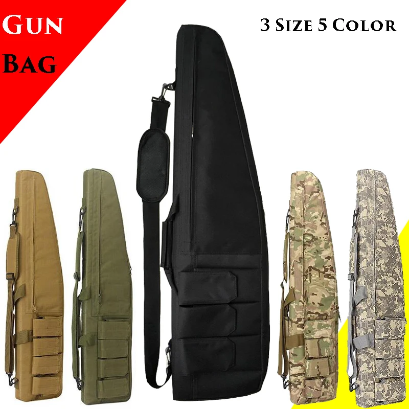 Tactical Rifle Gun Bag 70cm / 98cm / 118cm Military Gun Holster For Hunting Airsoft Gun Rifle Case Carry Bag With Cushion