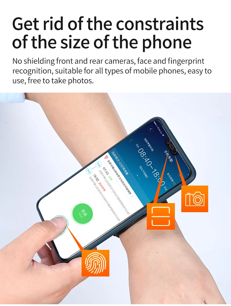 Running Mobile Phone ArmbandsOutdoor Fitness Cycling Navigation Bracket  Iphone Samsung Sports Equipment Universal Wrist Strap