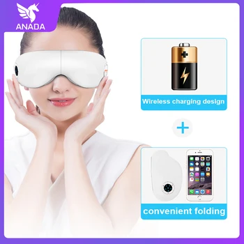 

Anada Eyes Care Device Music Hot Compress Heating Relax Massage Glasses Remove Dark Circles And Wrinkles Electric EyeMassager