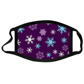 

Adult Unisex Polyester mouth mask Christmas Printed Breathable Reusable mouth face Mask Earloops Washable mask Mondmasker