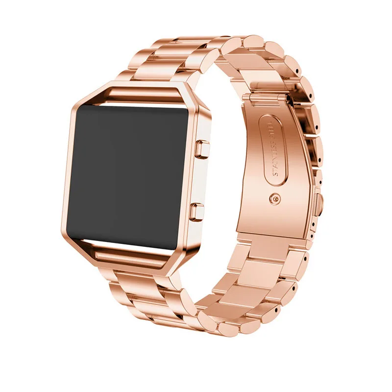 Replacement Stainless Steel Wrist Watch Band With Case Frame Strap