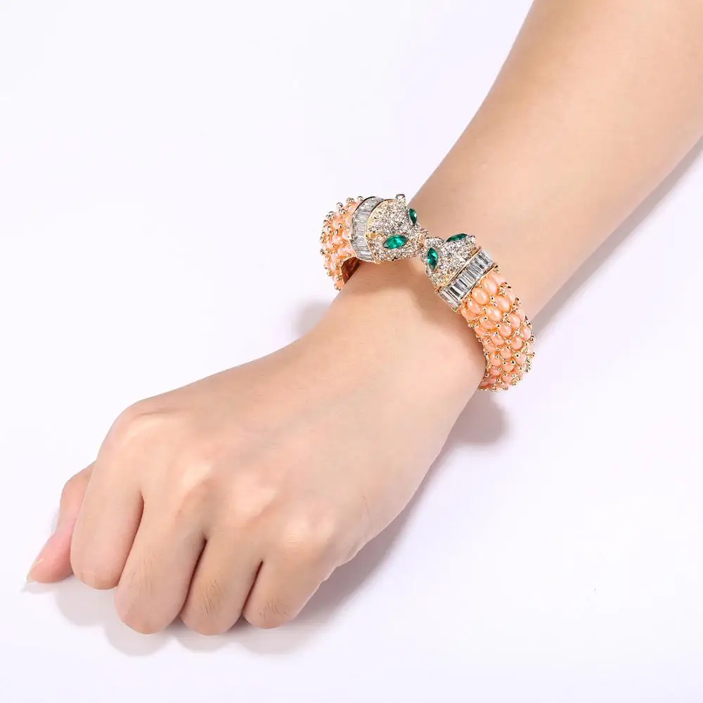 Женские браслеты с леопардовым принтом кристаллами|bracelet fashion|fashion braceletbracelets & bangles