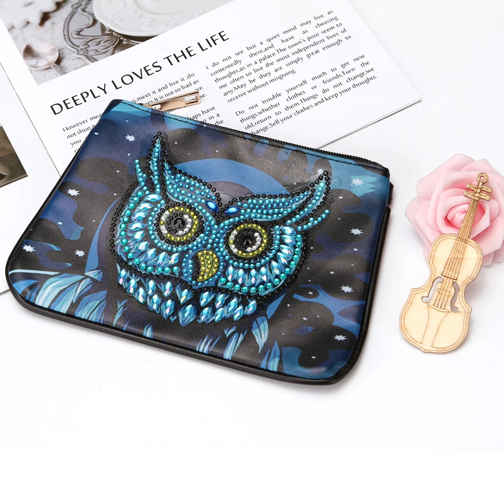 1PC Diamond Leather Painting Resin Wallet Special Shape Rhinestones Clutch Bags Cross Stitch Coin Purse Embroidery DIY Craft | Дом и сад