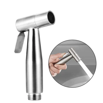 

Bathroom Bidet Faucet Sprayer Head Handheld Bidet Sprayer for Toilet Shattaf Shower Bidet Doucheing Brushed Nickel