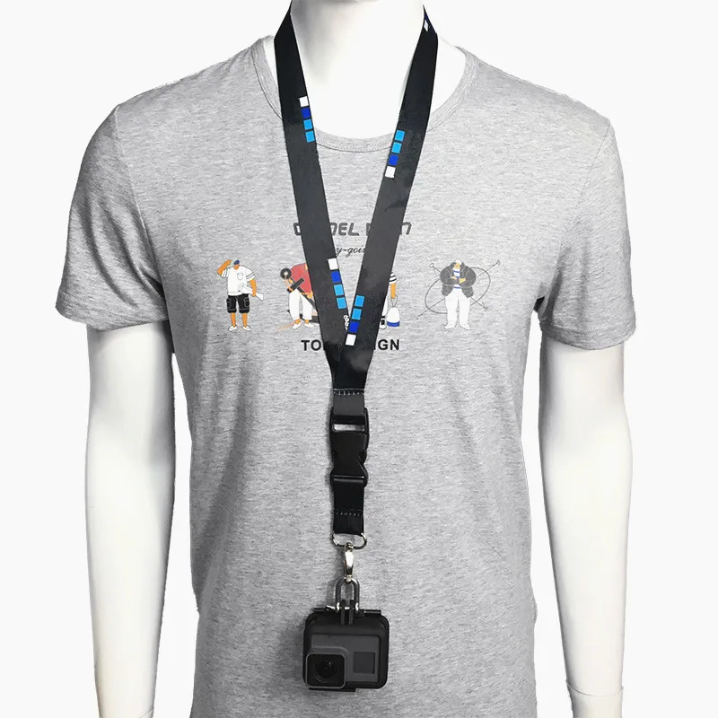 스포츠 카메라 액세서리 Gopro Hero 용 로프 8 7 6 5 4 3 빠른 릴리스 버클이있는 Sjcam 넥 스트랩 매는 밧줄 go pro 액세서리