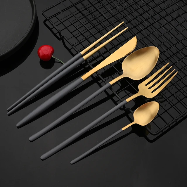 Stainless Steel Kitchen Utensils Set Gold  Black Gold Kitchen Accessories  - 1/7 Pcs - Aliexpress