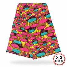 Анкара африканская ткань 12 ярдов Хлопок нигерийский стиль швейная африканская вощеная ткань принтом Гана для свадебного платья 11011