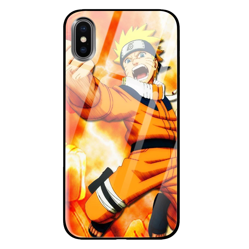 Микки One piece Аниме закаленное стекло Роскошные Чехлы для samsung Galaxy S10 S8 S9 Plus Note 8 9 - Цвет: 9