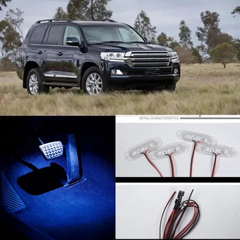 

4Pcs Car Foot Light Romantic Atmosphere Mood Interior Decoration LED For Toyota LAND CRUISER PRADO RAV4 For NISSAN PATROL