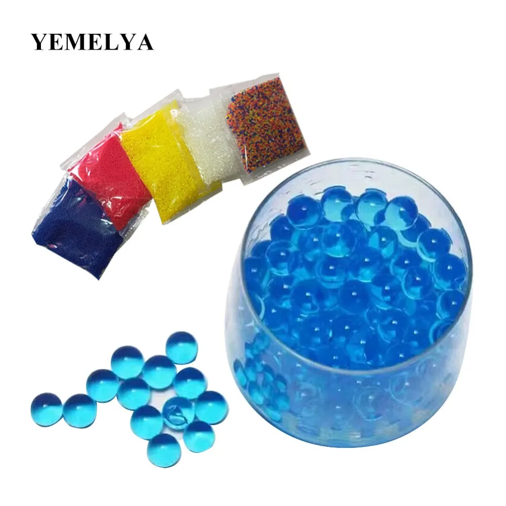 10000Pcs Gel Pearls Hydrogel Balls Paintball Bullet  Suck Water Gun Accessories Gel blasting toy