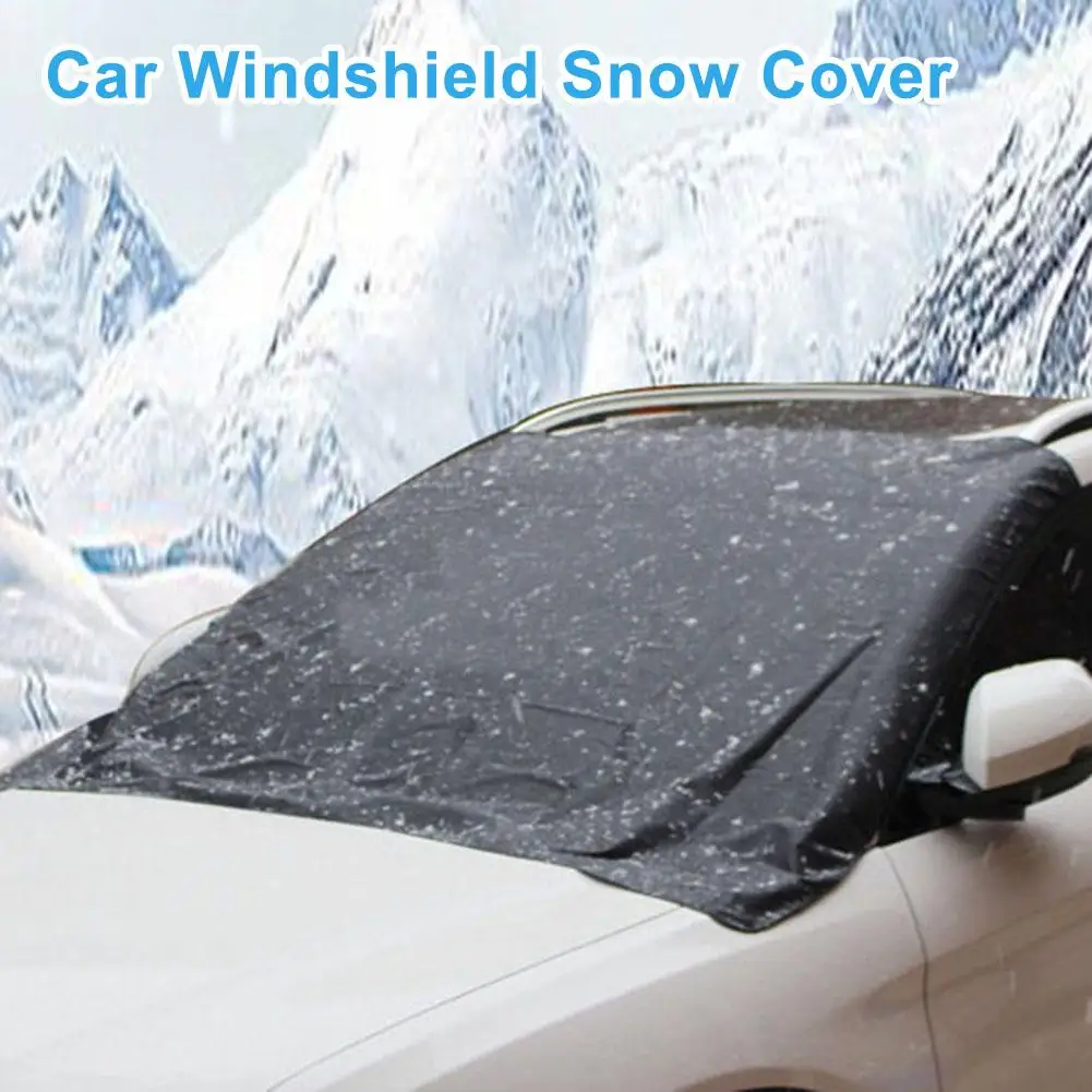 198*127 см ветровое стекло автомобиля снежное покрытие с боковым зеркалом чехол Магнит ветрозащитный водонепроницаемый чехол на лобовое стекло