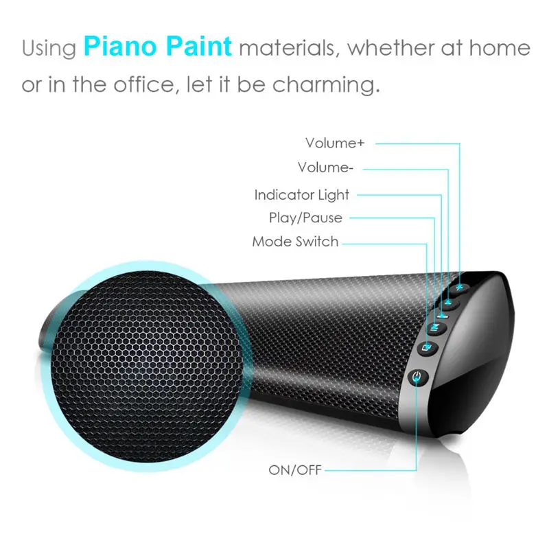 Hot 3C-Bluetooth 5.0 Fm Soundbar Wireless Speaker 20W Home Theater Column Surround Sound System Stereo Wall-Mounted Speaker