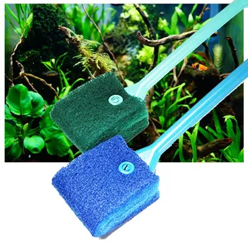 

Aquarium shrimp Brush Tank Random Color for Fish Drop Shipping pool Aquarium cleaning tool Sponge double sided portable 2020
