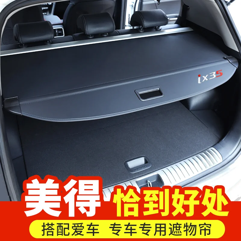 

Retractable Trunk Shelf Shade Curtain Security Cargo Cover 1 Pcs For Hyundai IX25 2016-2018 Interior