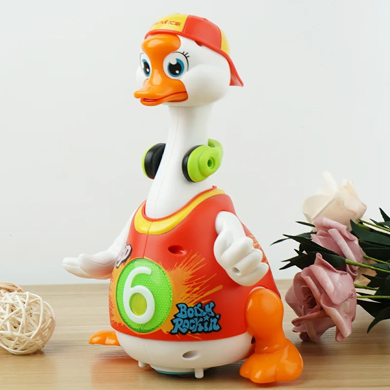 Child goose man foot mouse