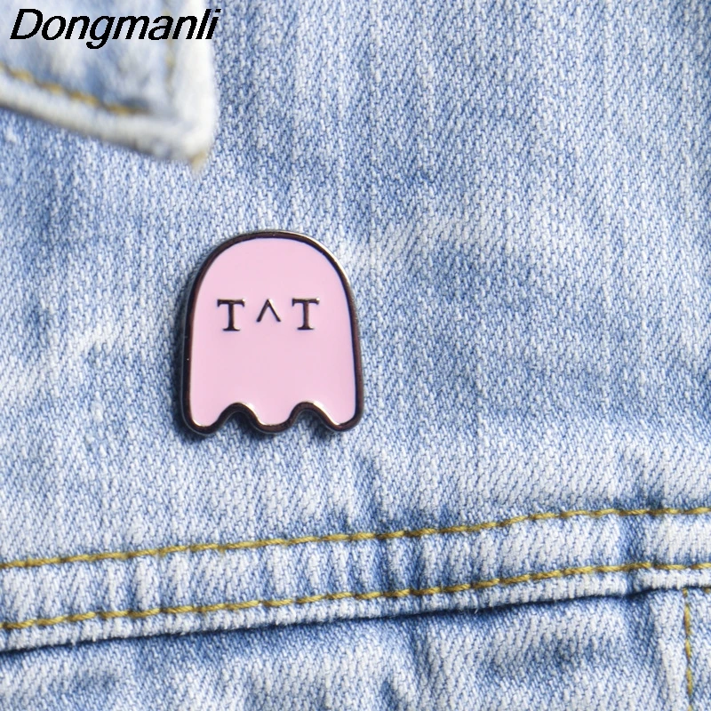 P4265 Dongmanli ювелирные изделия Забавные милые Pac-Man эмалированные булавки металлические милые воротнички и броши нагрудный знак брошь значок
