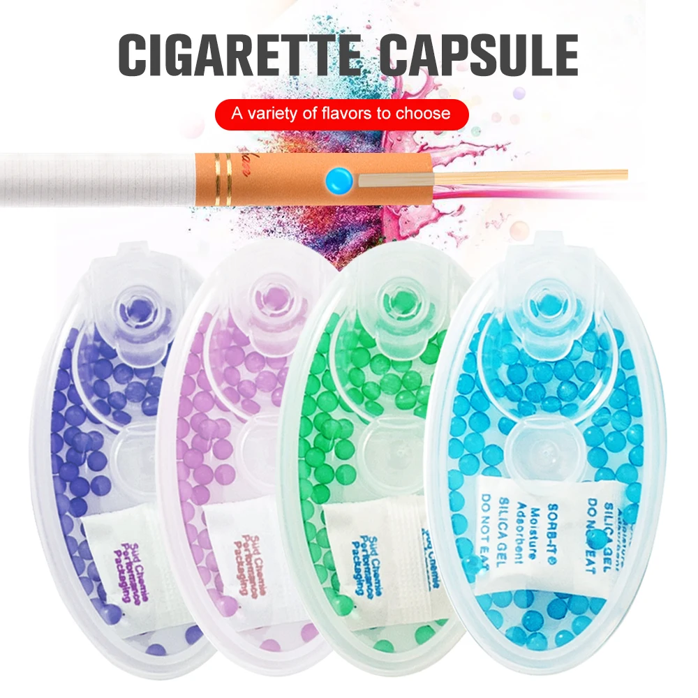 1000pcs Mixed Fruit Mint Flavor Cigarettes Popping Capsule Ice Cigarette Pops Beads For Tobacco Holder Filter Men's Smoking Tool | Дом и