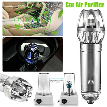 

2-in-1 Car Dual USB Fresh Air Ionic Purifier Oxygen Bar Ozone Ionizer Cleaner Odor Eliminator Automobiles Interior Accessories