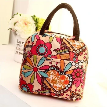 

Printing Portable Lunch Bag Thermal Insulated Lunch Bags Tote Picnic Food Cooler Bag Bento Pouch Lunch Storage Case Lunchzak