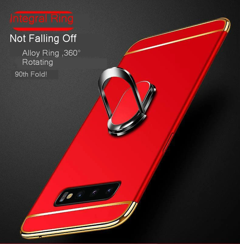 Роскошный гибридный бронированный чехол для телефона samsung Galaxy S10 S9 S8 Plus S10E S 10 жесткий металлический держатель телефона для машины противоударный защитный чехол