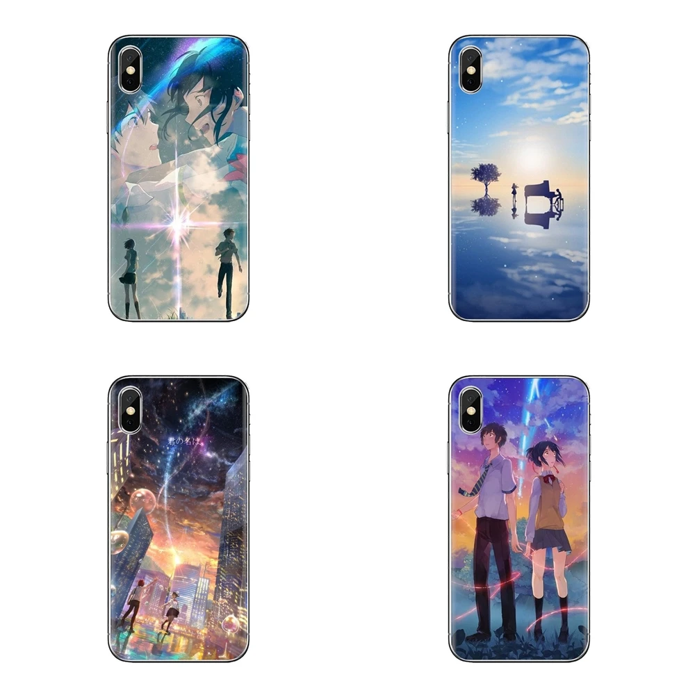 Soft Transparent Shell Covers For Samsung Galaxy J1 J2 J3 J4 J5 J6 J7 J8 Plus 2018 Prime 2015 2016 2017 Your Name Anime |