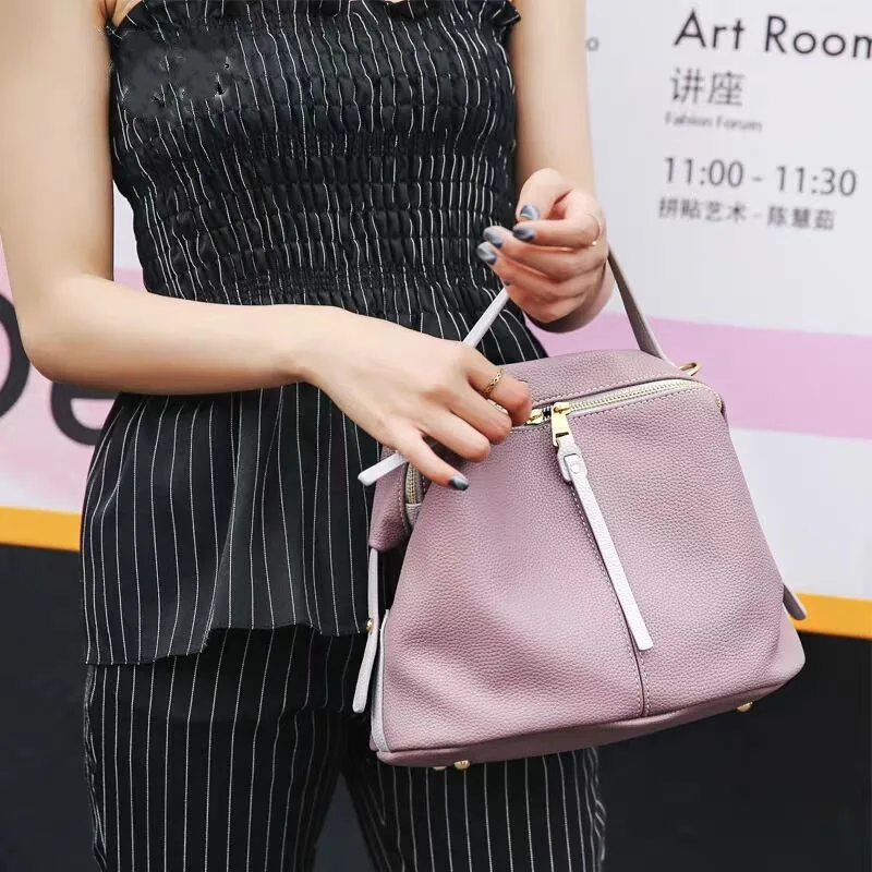 

Vento Marea Quality Leather Women Bag Simple Top-handle Cross Body Bag For Ladies Designer Brand Female Casual Shoulder Handbag
