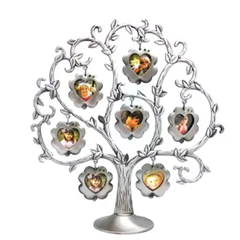 

3 Style Creative Family Lovely Tree Shape Hanging Photo Picture 12 Frame Holder With diamondsTable Top Desk Display Decor
