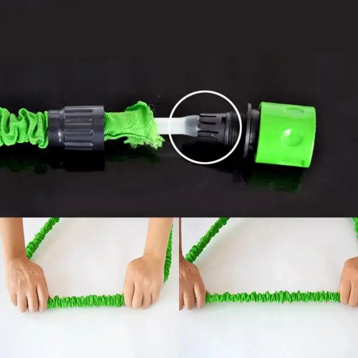 25FT-250FT Garden Hose Expandable Magic Flexible Water EU Hose Plastic Hoses Pipe With Spray Gun To Gardening Watering Car Wa FG