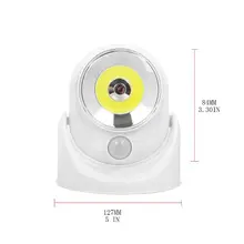 COB беспроводной ночной Светильник индукционный датчик человеческого тела переключатель для лестницы дверной проем T8WB