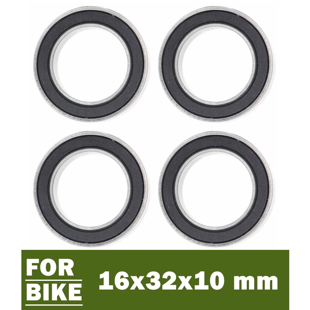 163210-2RS Ball Bearing ( 4 PCS ) 16*32*10 mm Chrome Steel Double Sealed 6201/16 RS Bicycle Bearings for IRD Bottom Brackets 6805n bearing 25 37 6 mm 2 pcs bicycle for ht2 bb51 gc15 bb86 bottom bracket 6805 rd 6805n rs mr25376 rs si3n4 ball bearings