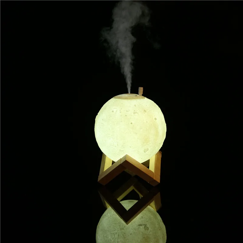 Good Quality Air Humidifier 3D Moonlight Diffuser Aromatic Essential Oil USB Ultrasound Humidifier Night Cooling Fog Purifier