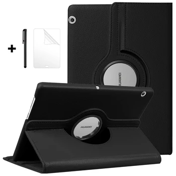 

360 Rotating Case for Huawei MediaPad T5 10 T3 9.6 M5 Lite 10.1 PU Leather Cover for Huawei MatePad Pro 10.8 10.4 T8 Tablet Case