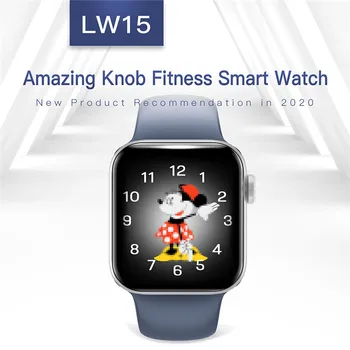 

2020 IWO LW15 Smart Watch Men blood pressure Heart Rate Monitor Smartwatch IP68 Rotatable Button Watches Women PK iwo8 iwo12