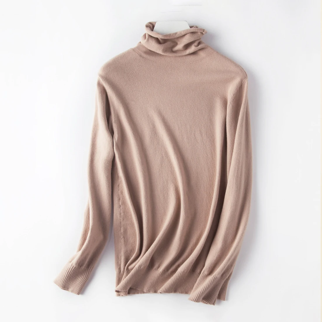 

LEOSOXS Solid Women Sweaters Winter Turtleneck Knitted Pullover Bottoming Slim Fitness Long Sleeve Knitwear Jumper Warm Sweater