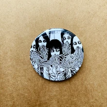 Fujiang Ужасы комиксов водонепроницаемый значок на заказ значок броши на рюкзак одежда украшения Рождественский значок классные аксессуары