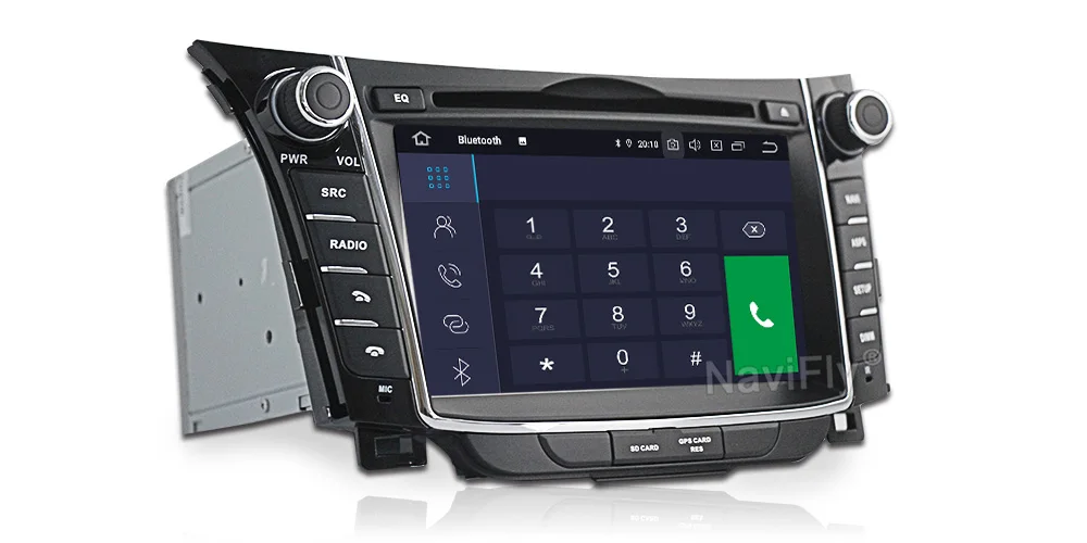 NaviFly Android 9,0 2din автомобильный мультимедийный плеер " сенсорный экран Авторадио Стерео для HYUNDAI i30 2011-2013 поддержка gps навигации