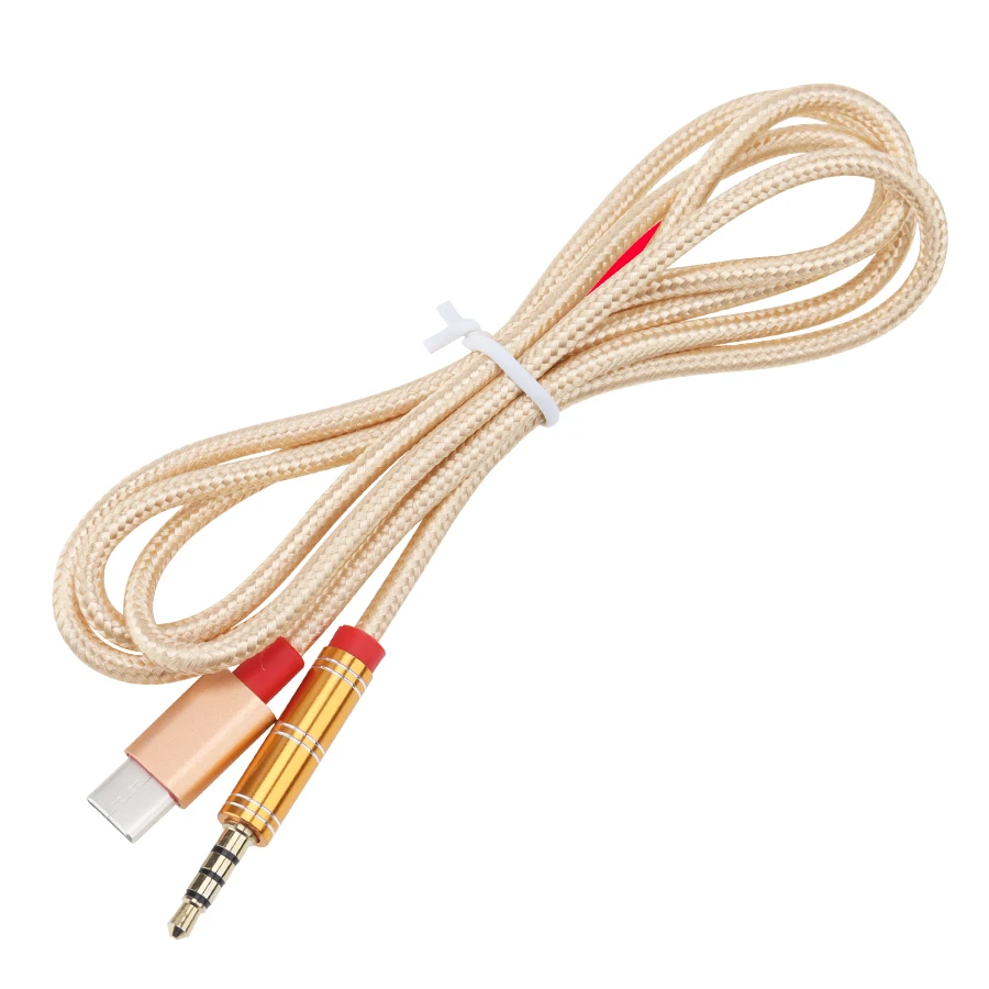 USB Type C To 3 5mm Male Headphone Aux Audio Cable Type C to 3 5 Jack Adapter for Samsung Huawei Oneplus Xiaomi 2000pcs