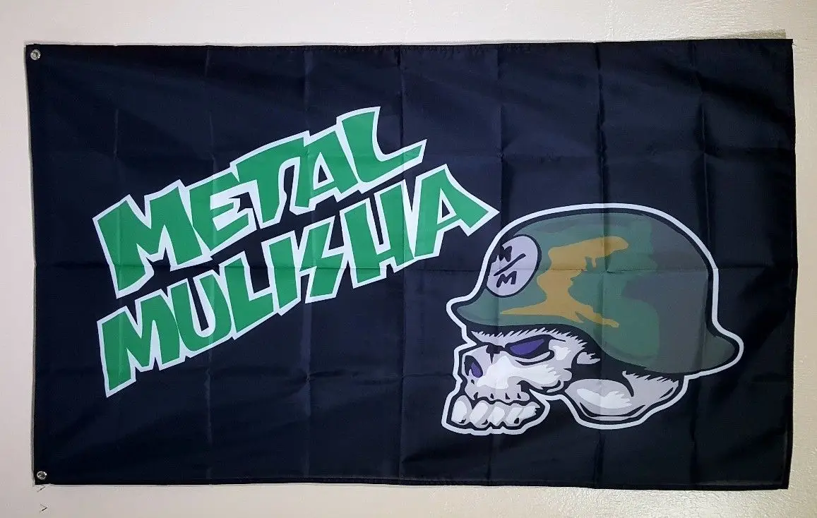 3ft x 5ft3 x 5ft металлический логотип Mulisha Флаг Печать баннер, флаг из полиэстера Размер 150*90 см