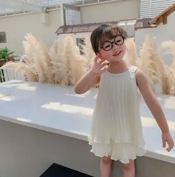 

2020 New Baby Girls 2pcs Set Vest+Shorts Summer Kids Girls Suits 1-6T