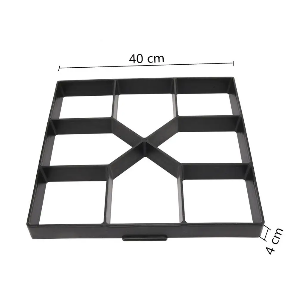Cross type Пластиковая форма для изготовления дорожек, многоразовая форма для бетонного цемента, камня, кирпича, дизайн, сделай сам, вручную, для мощения асфальтоукладчика, для ходьбы, форма для сада, строительный инструмент - Цвет: Cross type