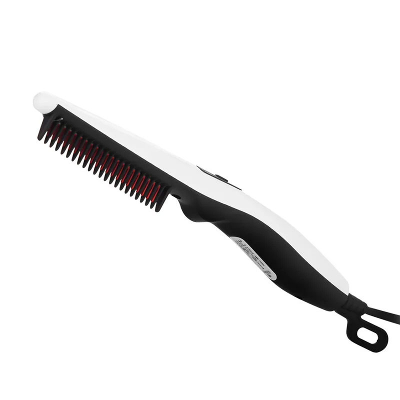 

Men Beard Straightener Comb Quick Straightening Curling Brush Multifunctional Electric Hot Styling Hairbrush Comb P40