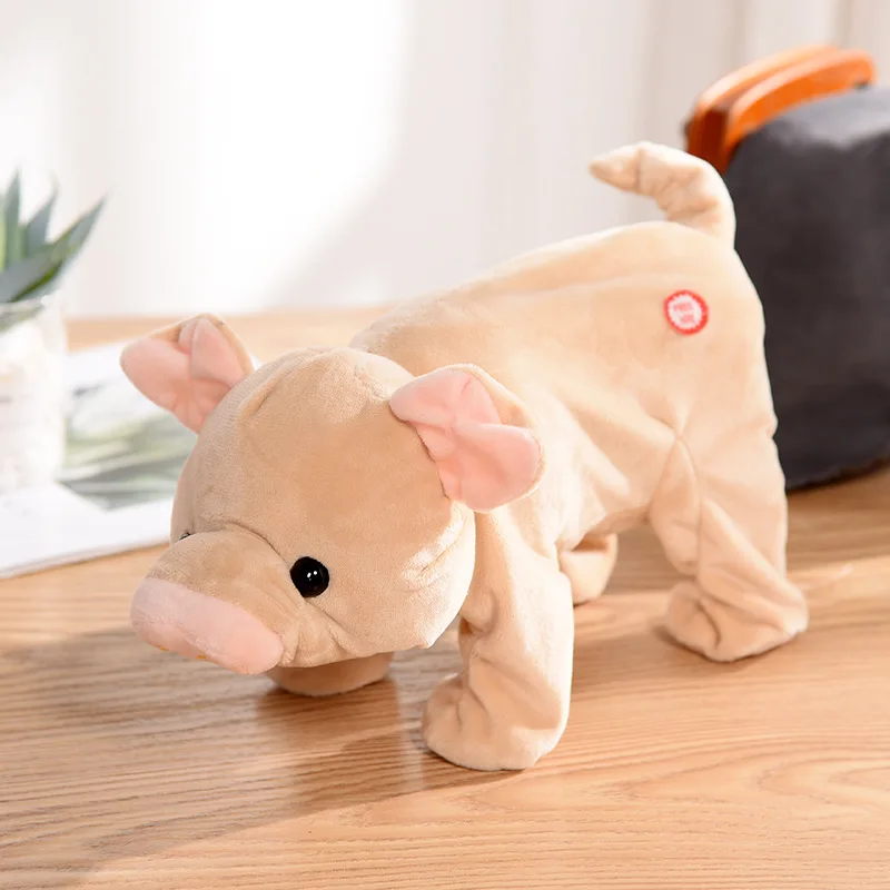 Горячая Распродажа стиль электрическая музыка чучела Свинья год Lucky Pig детский подарок плюшевая кукла образец настраиваемый