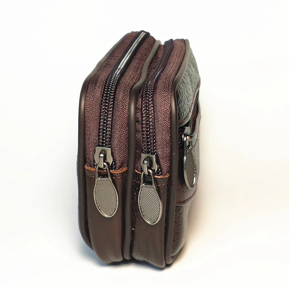 Горячая Мода Мужской винтажный кожаный мини кошелек для монет Повседневный для пожилых людей водонепроницаемый мульти молния сумка на