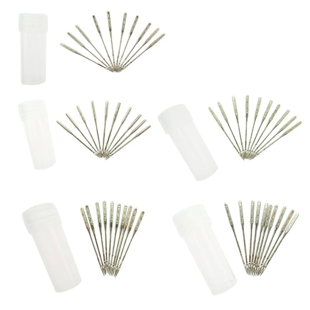 50 Pieces Domestic Household Sewing Machine Needles Pins Size 9 11 14 16 18
