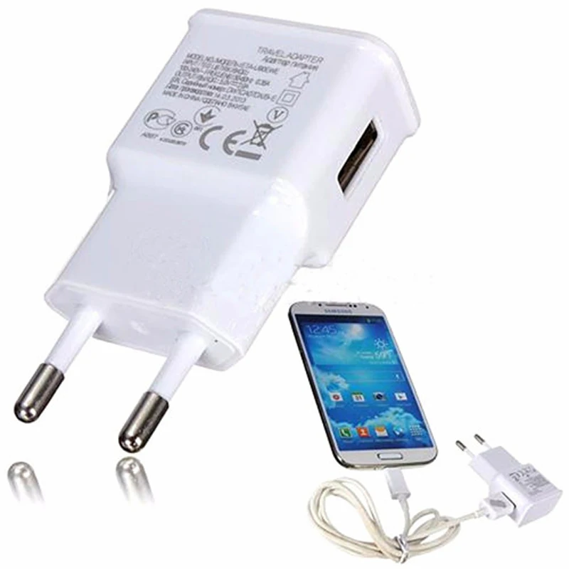 Настенное зарядное устройство с USB-портом и европейской вилкой 5 В 2 А | Мобильные