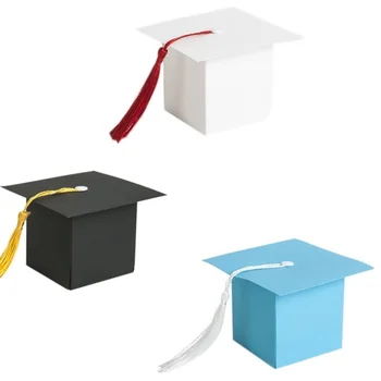

Black,White,Bule Doctor Hat Cap Candy Box Graduation Gifts Boxes Packing Box Children's Day Celebration Party Decoration